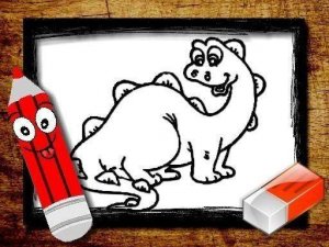 Dinosaur Coloring Art Activity