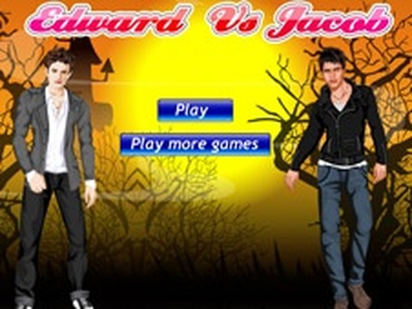 Edward vs Jacob Dress Up Game Online Fashion Game