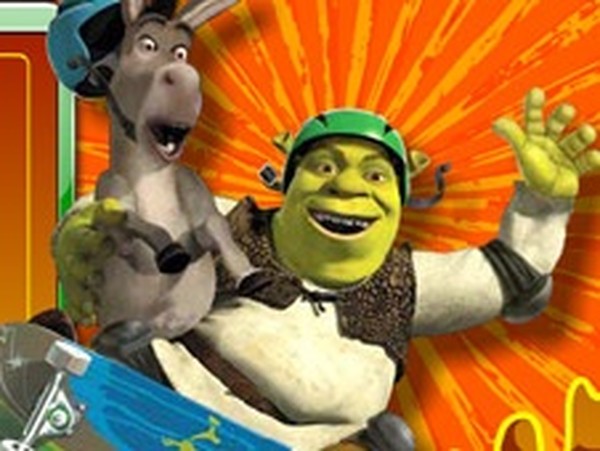 Shrek Shreds Skateboarding Online Arcade Game