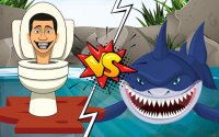 Hungry Shark vs. Skibidi Jump Challenge Online Game