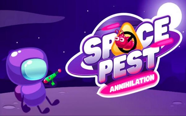 Space Pest Annihilation: Laser Ricochet Puzzle Online Game